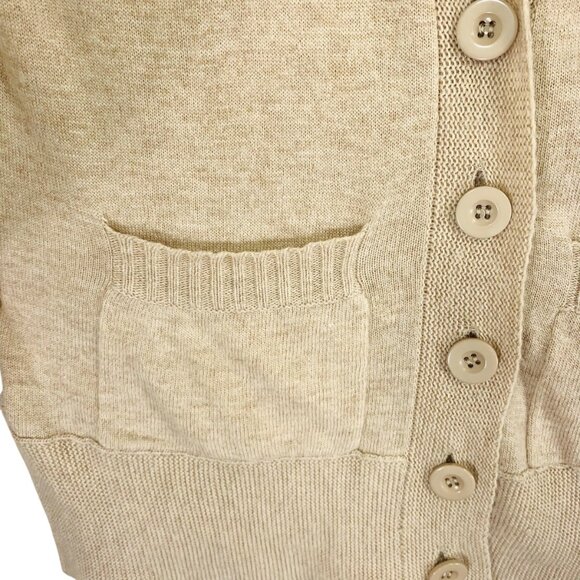 Costa Blanca cotton, nylon, angora Cardigan Knit Sweater color beige - large - Picture 9 of 16